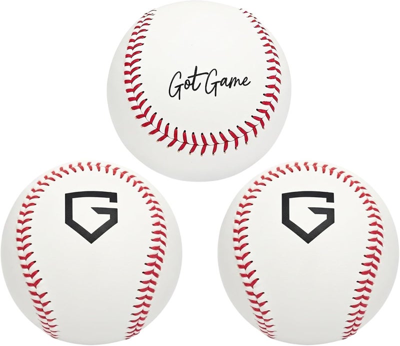 Got Game Hand-Stitched Realistic Soft Practice Baseball - Safe Indoor/Outdoor Training Ball for Kids, Youth & Adults - Foam-Like for Throwing, Catching, Batting, Fielding & Hitting - Perfect Baseball Gift - Image 4